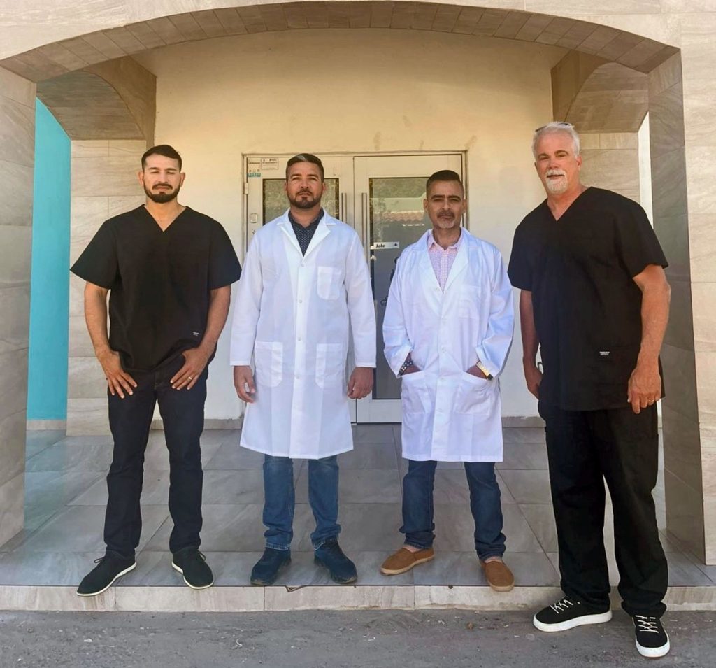 The Rocky Point Regenerative Therapy Center team standing together at the clinic entrance